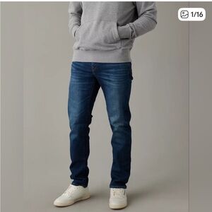 American Eagle Slim Straight Jeans men’s dark wash 34 34